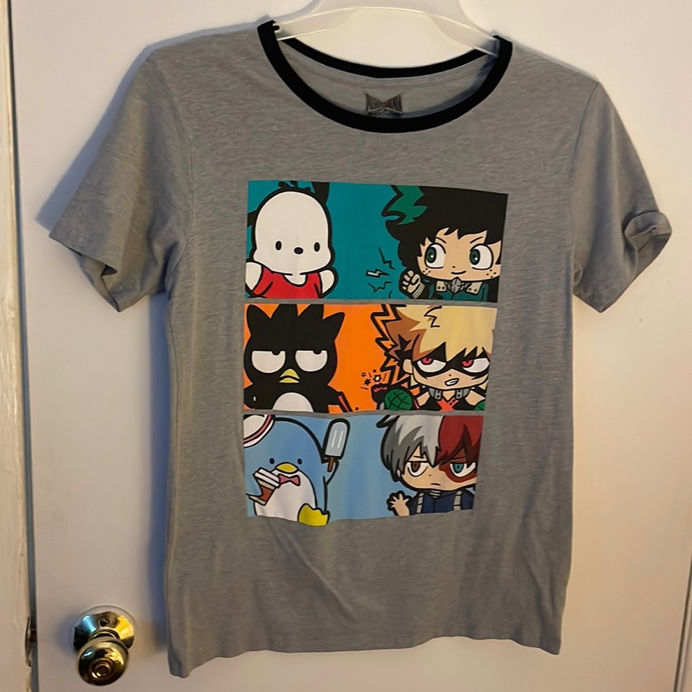 My Hero Academia x hello kitty and friends collab t-shirt
